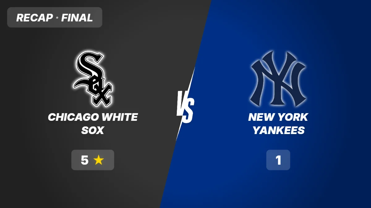 White Sox vs Yankees Recap: Benintendi HR Sparks 5-1 Sox Win