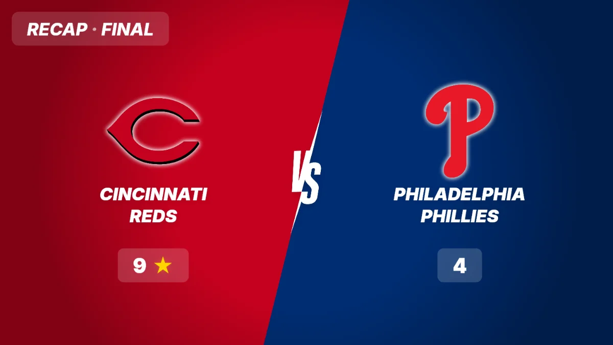 Reds vs Phillies Recap: Reds roar past Phillies 9-4