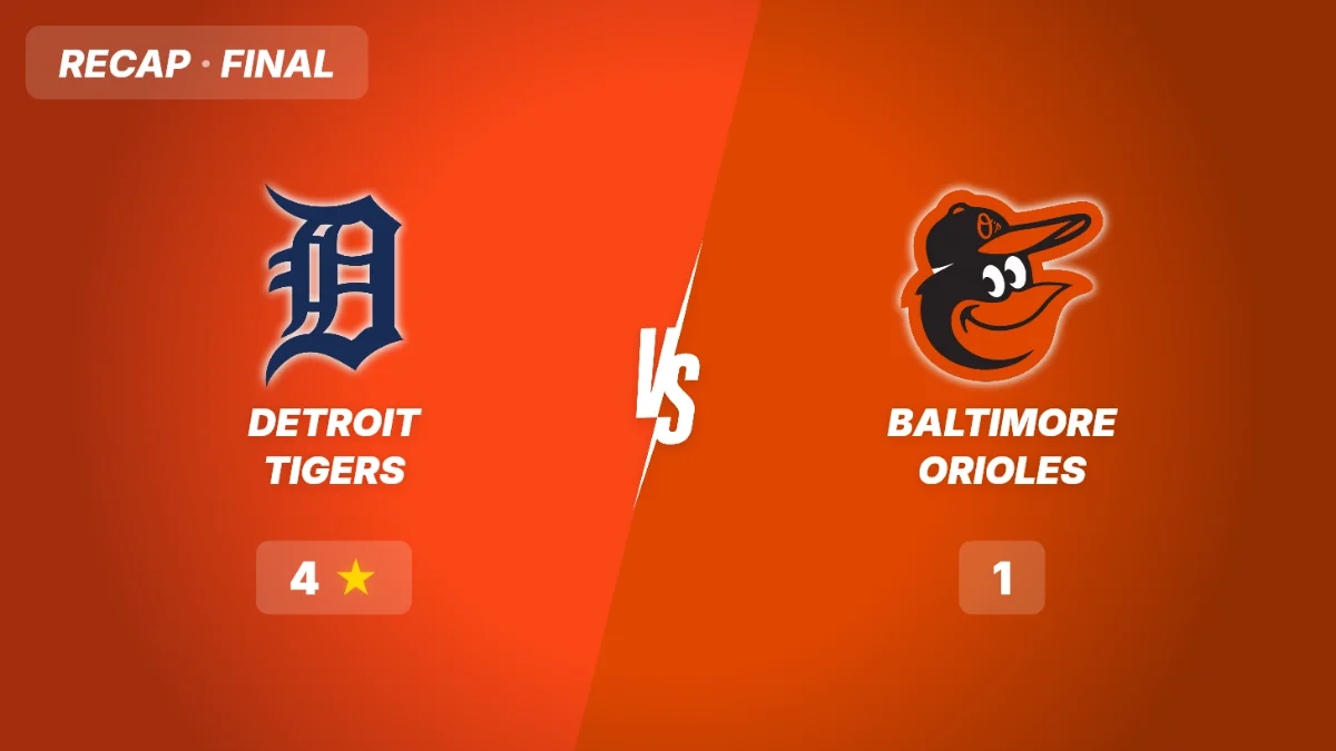 Tigers vs Orioles Recap: Tigers Triumph 4-1